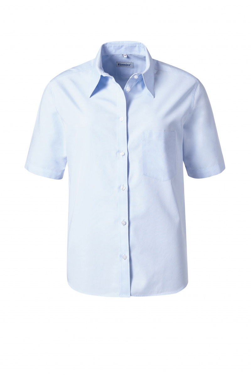 PIONIER-Workwear, Damenbluse, Premium Business Line, 1/2 Arm, hellblau