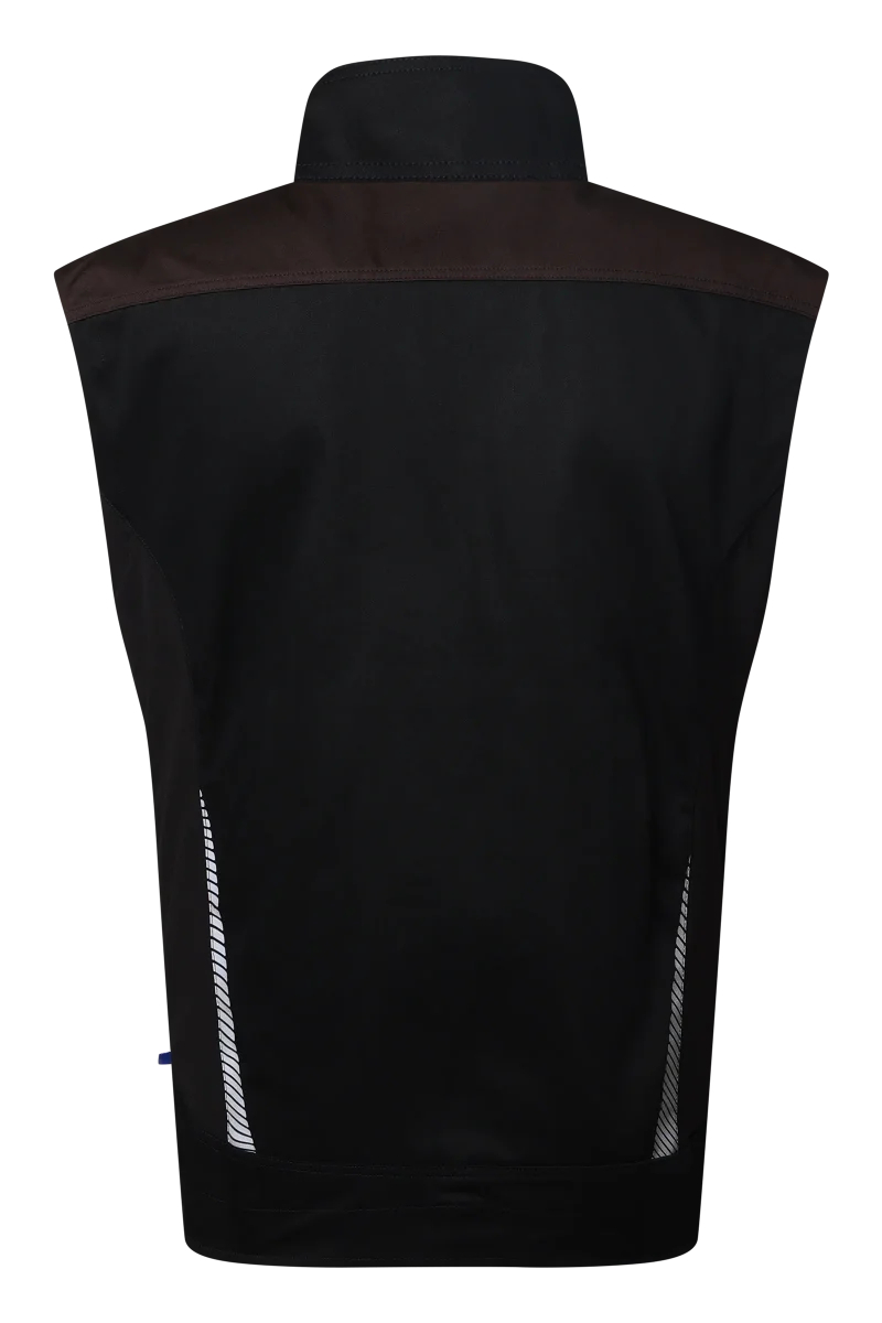 Pionier-PW Essential Weste, Schwarz/Coffee Bean
