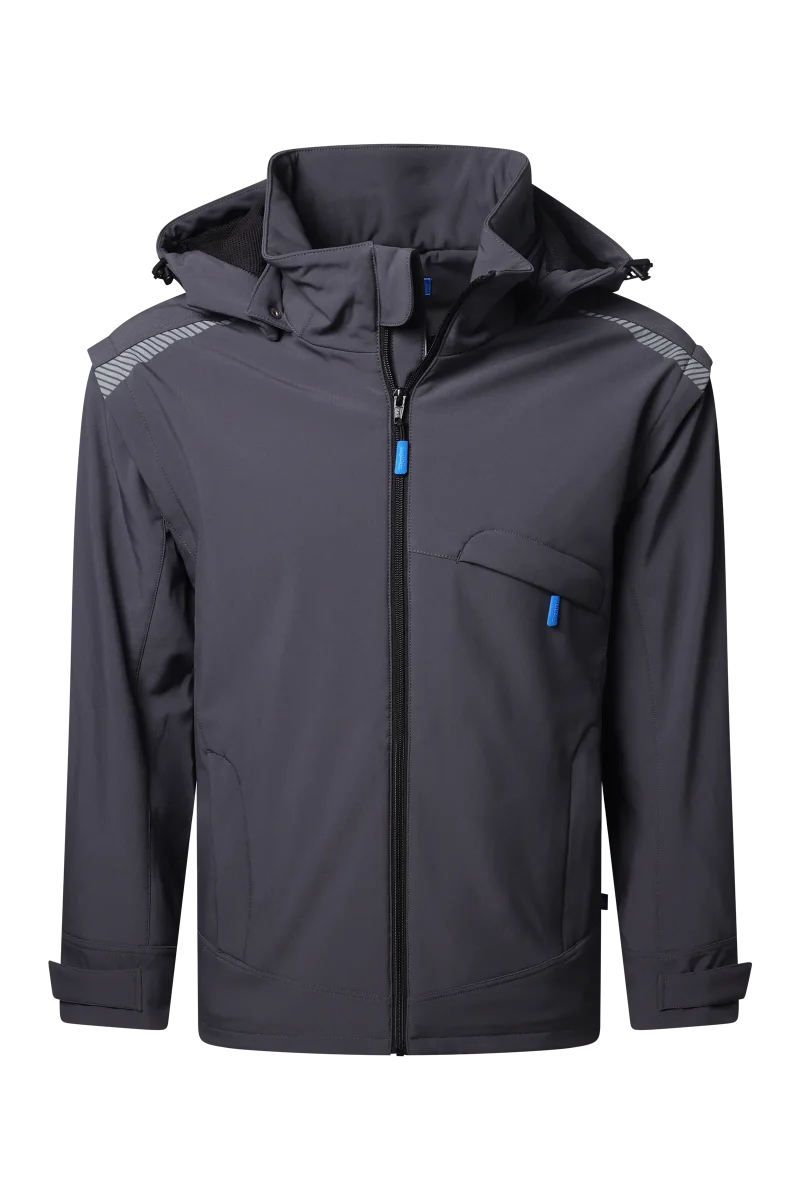Pionier-PW Essential Softshell Jacke, Dunkelgrau