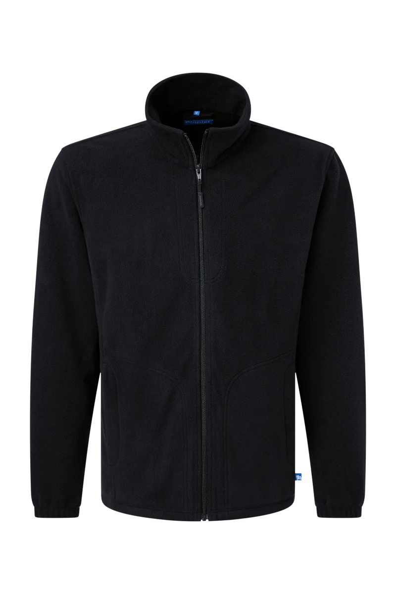 Pionier-Micro Flece Jacke, Schwarz