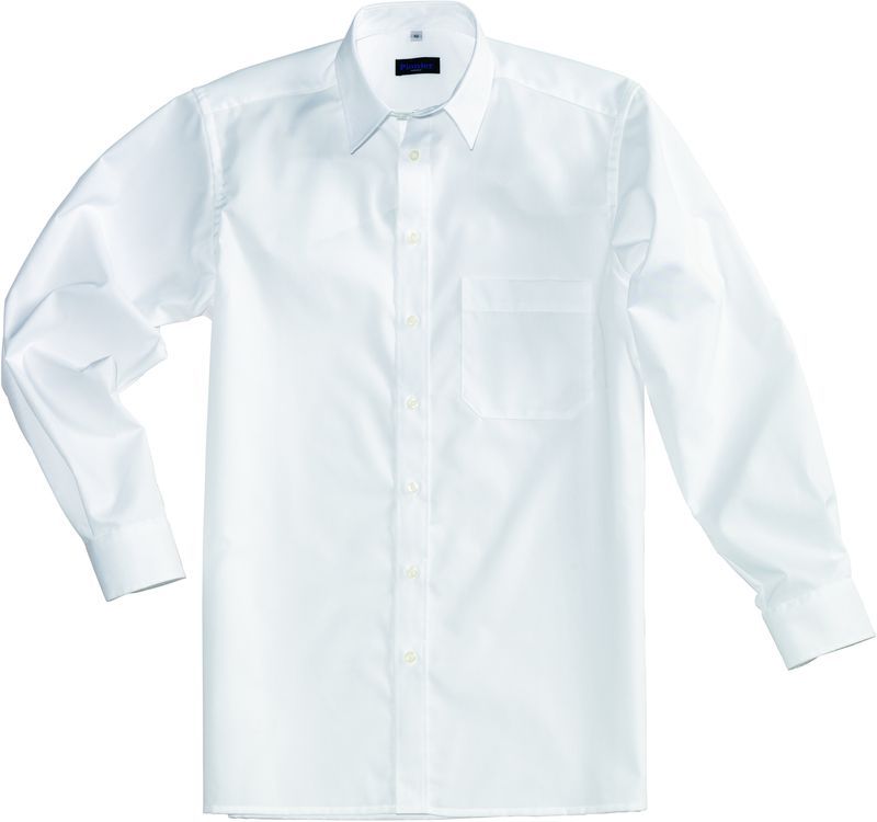 PIONIER-Workwear, Business-Hemd, Kent-Kragen, 1/1 Arm, weiss