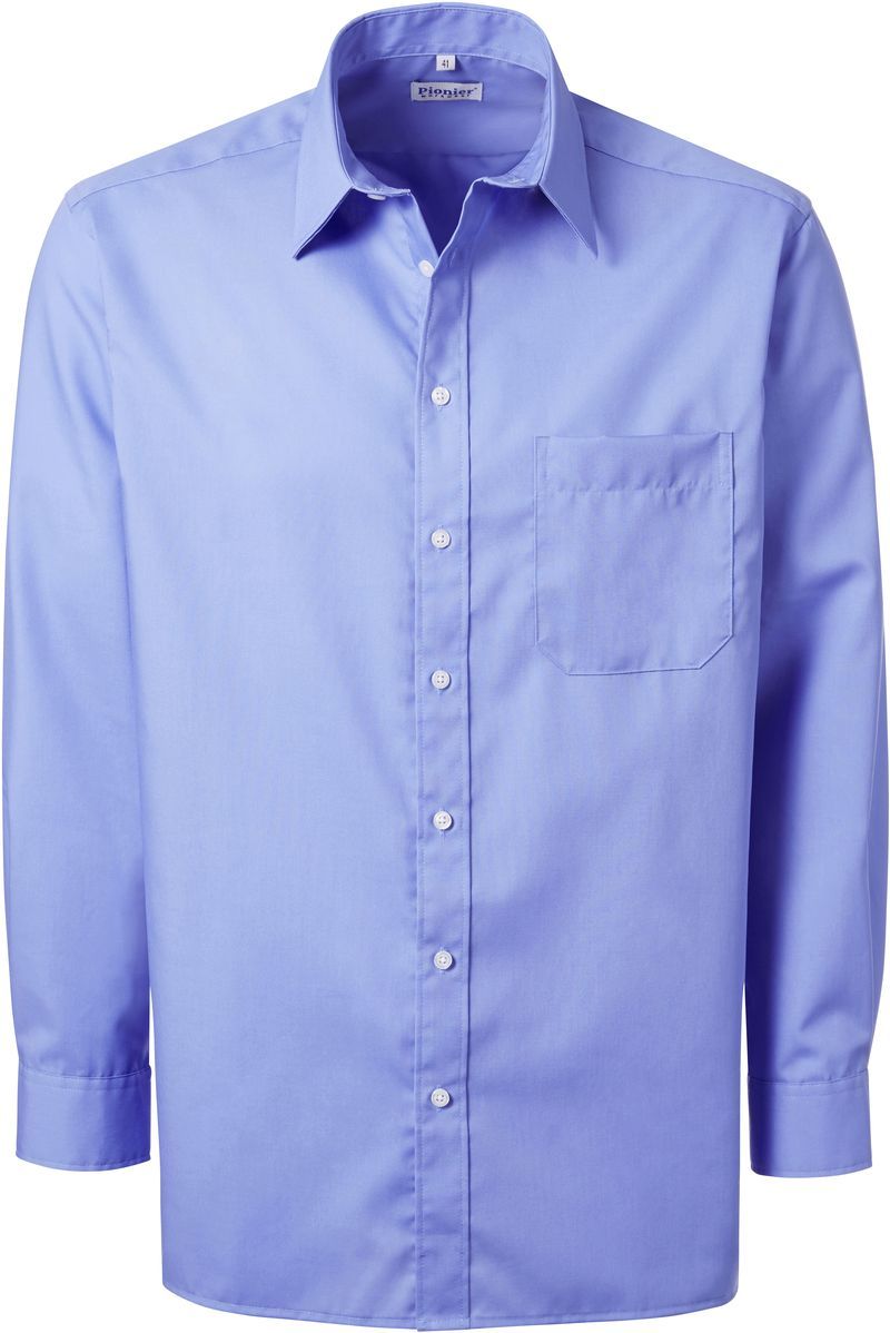 PIONIER-Workwear, Business-Hemd, Kent-Kragen, 1/1 Arm, knigsblau