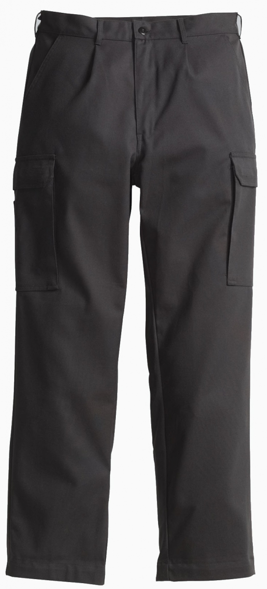 PIONIER-Workwear, Cargo-Arbeits-Berufs-Bund-Hose, ca. 300g/m², schwarz
