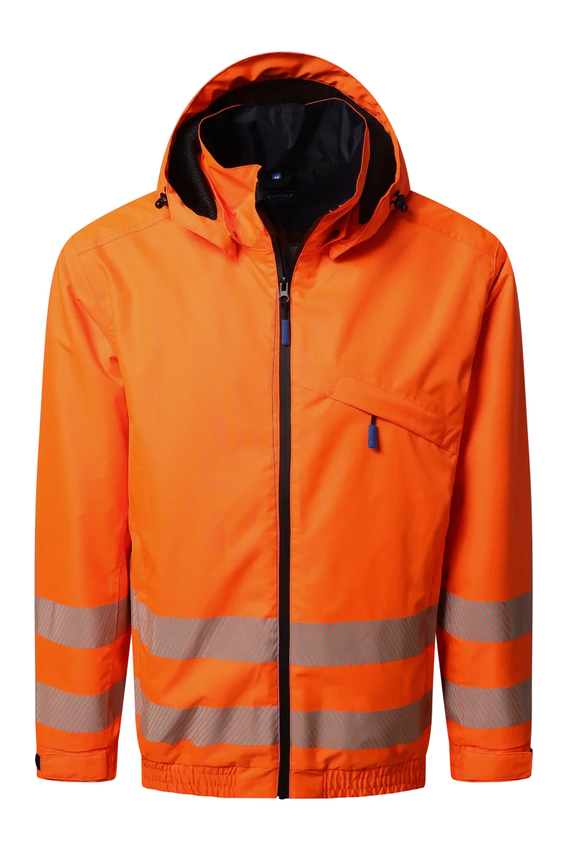 Pionier-PW Hi-Vis Bomberjacke, High Visible Orange/Dress Blues