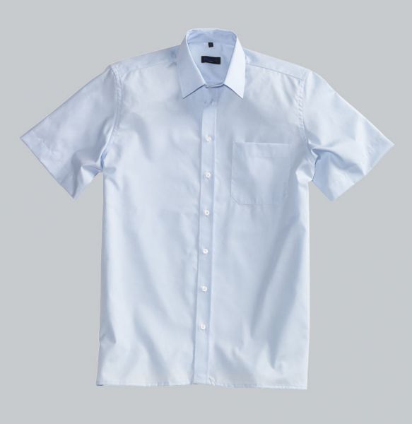 PIONIER-Workwear, Business-Hemd, Kent-Kragen, 1/2 Arm, hellblau