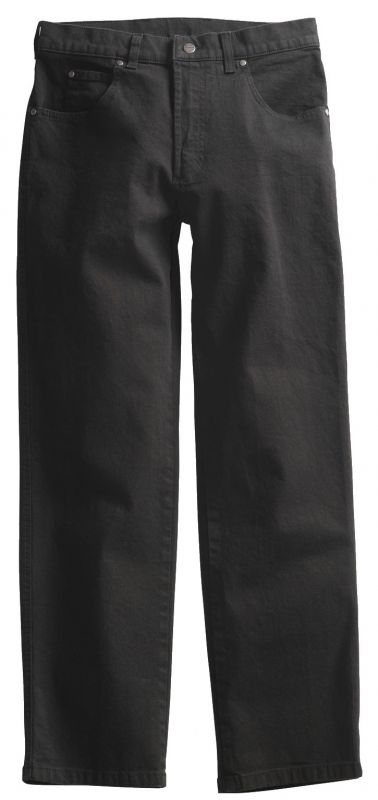 PIONIER-Workwear, Damen-Jeans-Arbeits-Berufs-Hose, DENIM, 12 oz, schwarz
