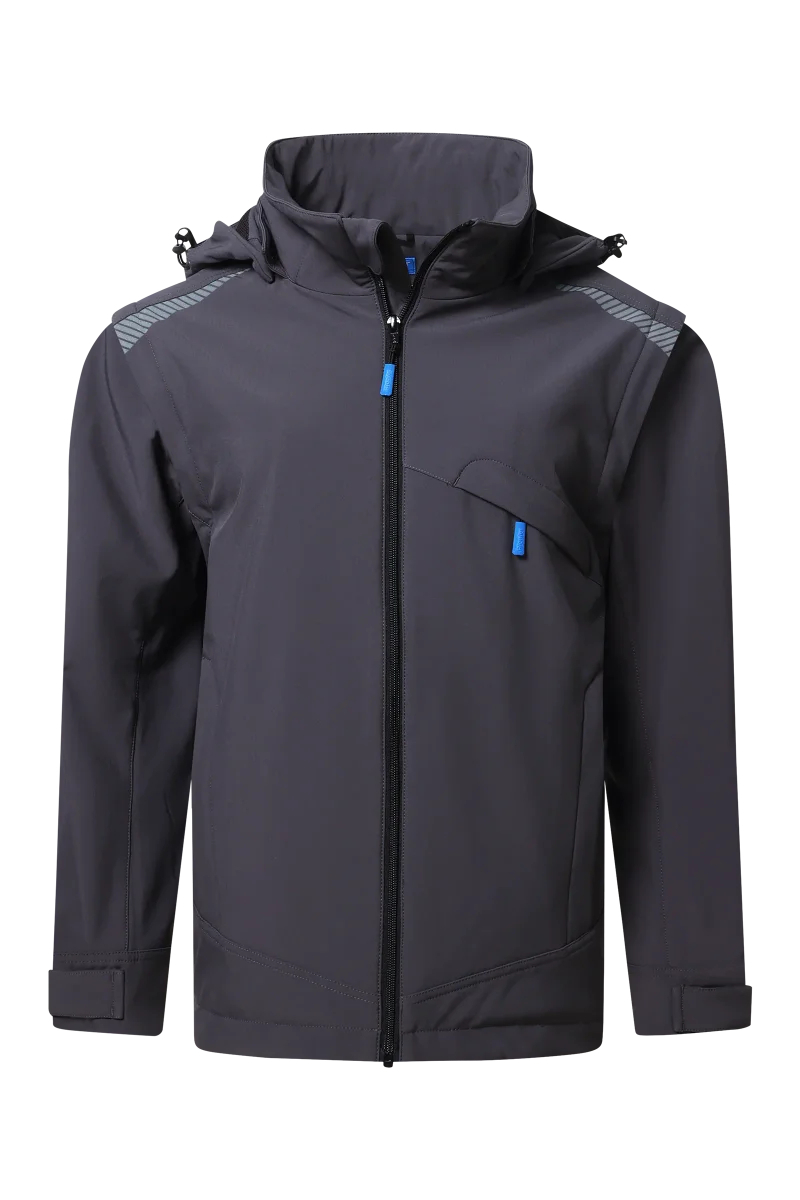 Pionier-PW Essential Softshell Jacke Damen, Dunkelgrau