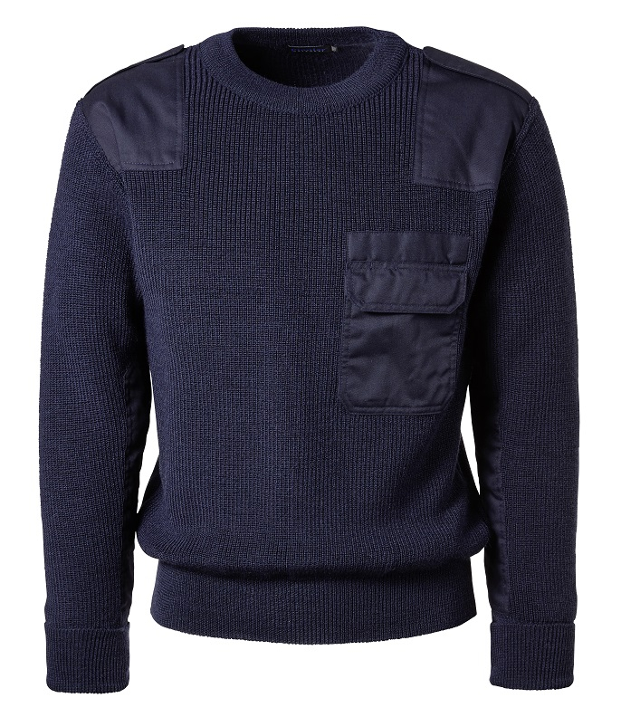 PIONIER-Workwear, Bundeswehrpullover, schwarzblau