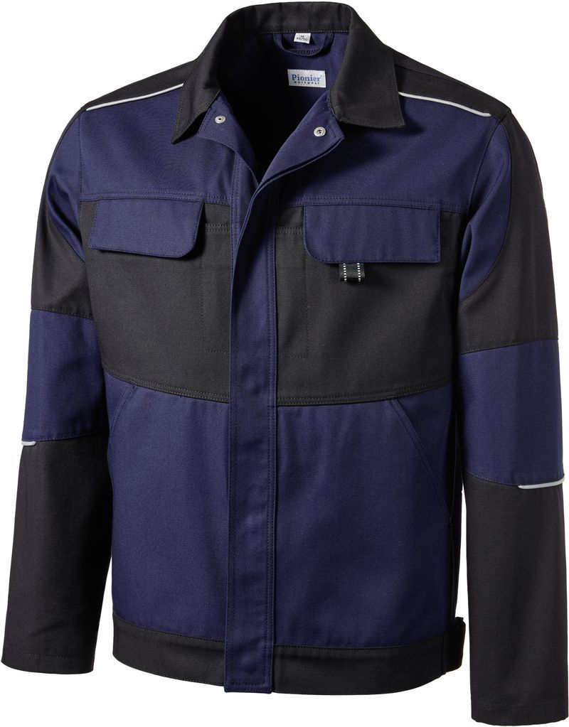 PIONER-Workwear, Arbeits-Berufs-Bund-Jacke, RESIST 1, ca. 300g/m, marine/schwarz