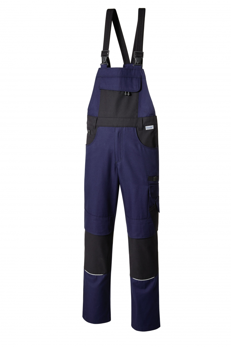 PIONIER-Workwear, Arbeits-Berufs-Latz-Hose, RESIST 1, ca. 300g/m², marine/schwarz