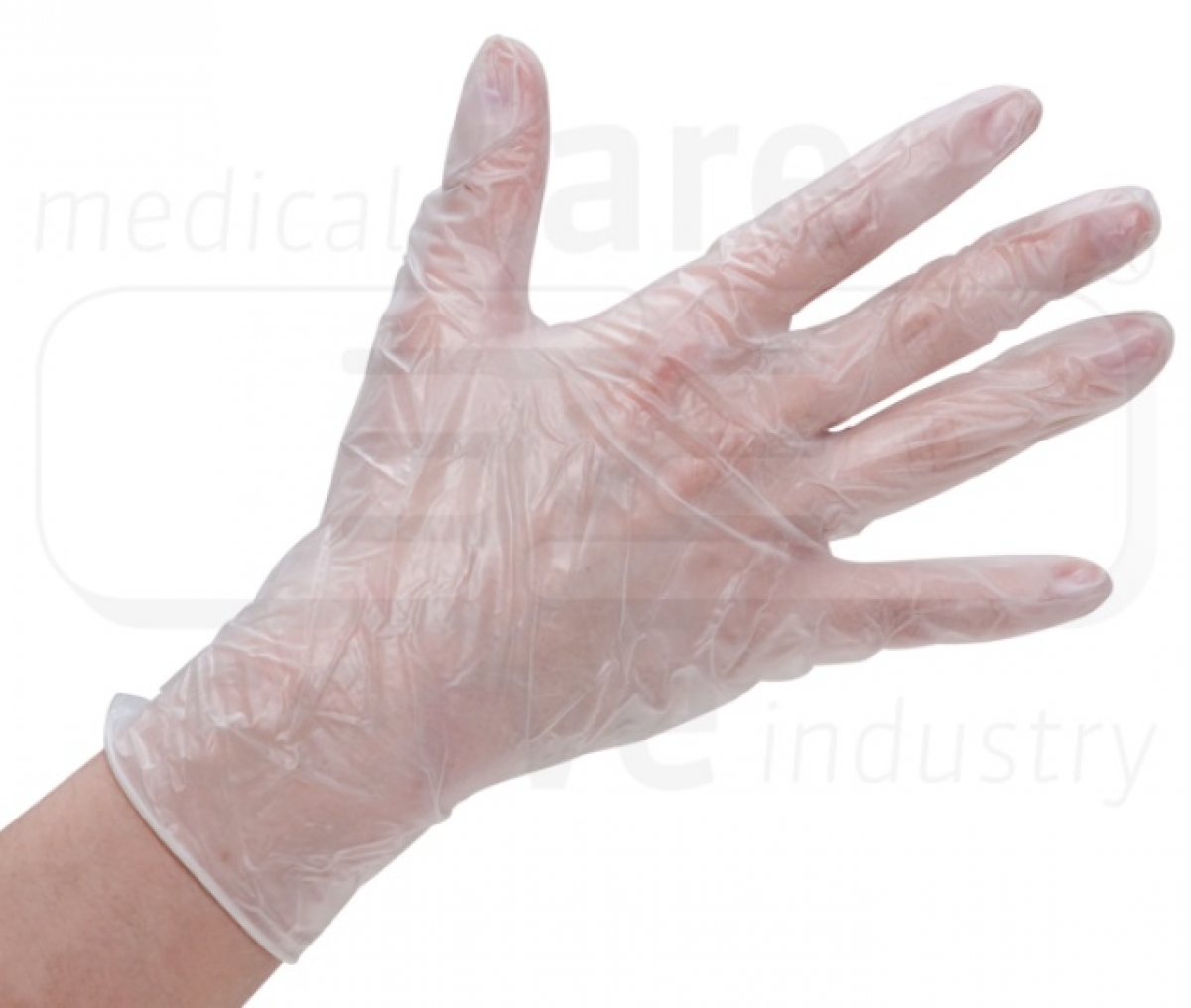 WIROS-Hand-Schutz, Einweg-Vinyl Handschuhe, gepudert, Spenderbox, wei, Pkg  100 Stck, VE = 10 Pkg.
