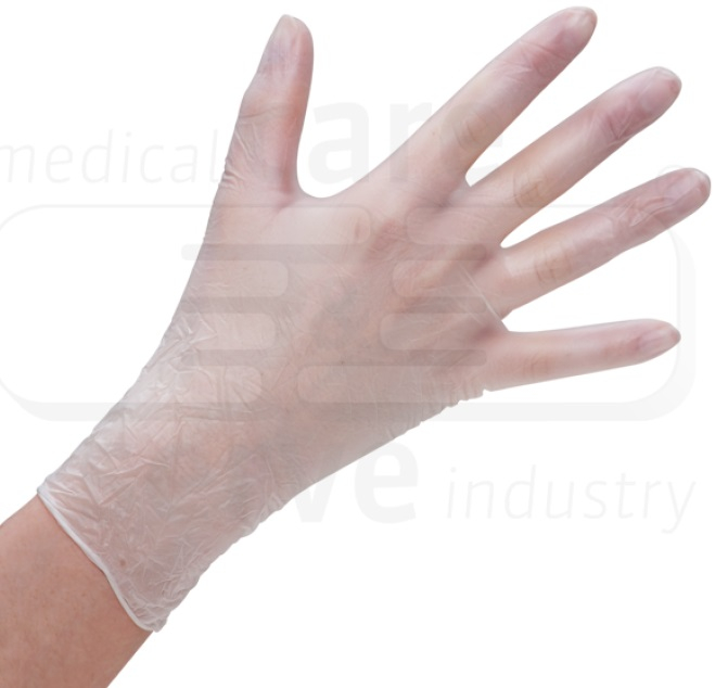 WIROS-Hand-Schutz, Einweg-Vinyl Handschuhe, puderfrei, Premium plus, Spenderbox, weiß, Pkg á 100 Stück, VE = 10 Pkg.