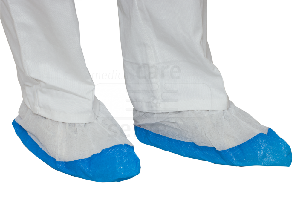 WIROS-Jobwear, Einweg-Vlies-Überschuhe, Einmal-Schuhe,premium plus, CPE Sohle, 40 g/m², 16,5 x 42 cm, Pkg. á 50 Stück, VE = 1 Pkg, weiß