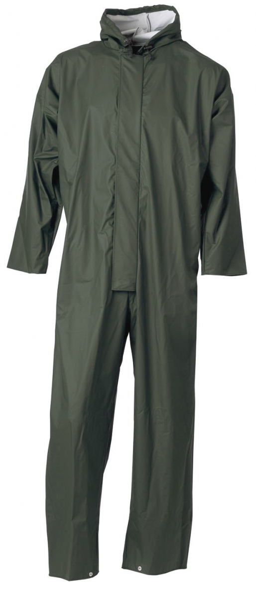 ELKA-Workwear, Rainwear-Wetter-Schutz, Regen-Schutzanzug, Regenoverall, 170g/m², oliv