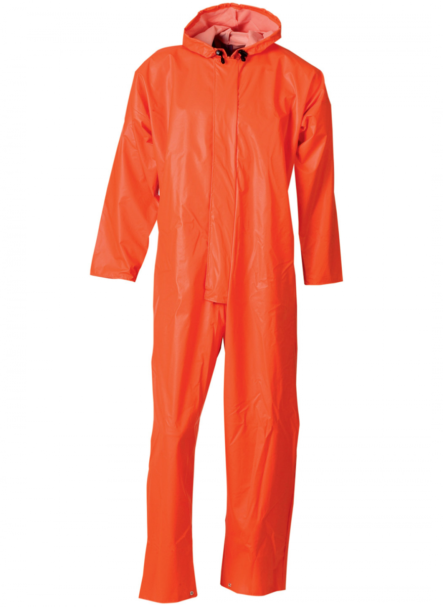 ELKA-Workwear, Rainwear-Wetter-Schutz, Regen-Schutzanzug, Regenoverall, Xtreme mit Windfang, orange