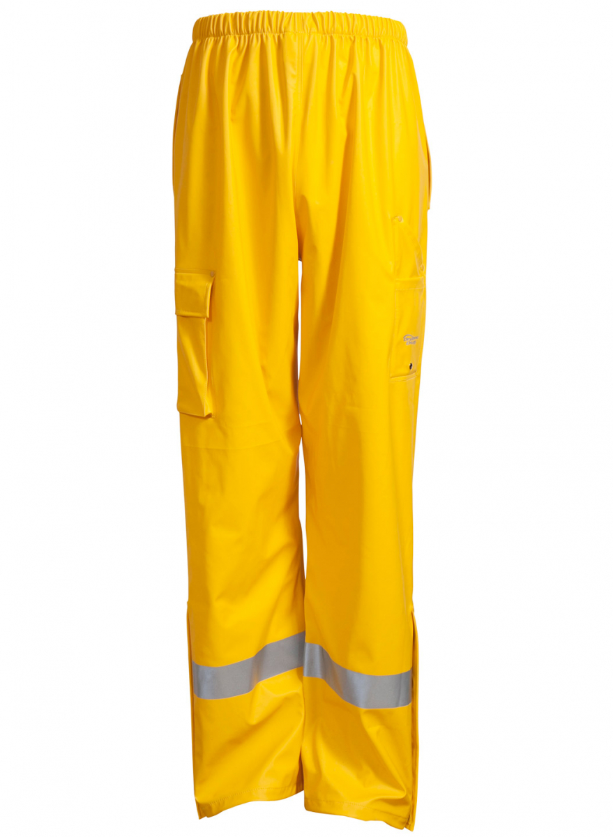 ELKA-Workwear, Rainwear-Wetter-Schutz, D-LUX-Regen-Bund-Hose, DRY ZONE, 190g/m², gelb