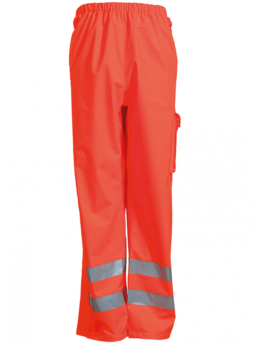 ELKA-Workwear, Rainwear-Wetter-Schutz, D-LUX-Regen-Bund-Hose, EN 471, DRY ZONE, 170g/m, warnorange