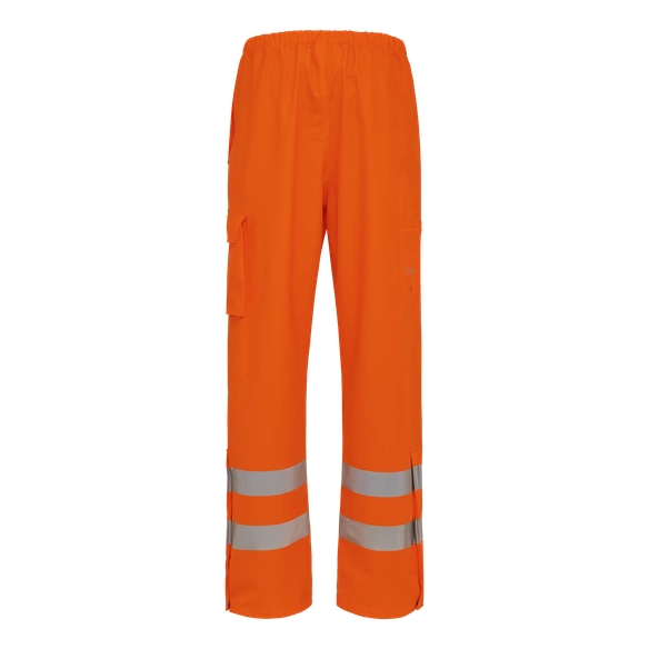 ELKA-Workwear, Rainwear-Wetter-Schutz, D-LUX-Regen-Bund-Hose, EN 471, DRY ZONE, 170g/m², warnorange