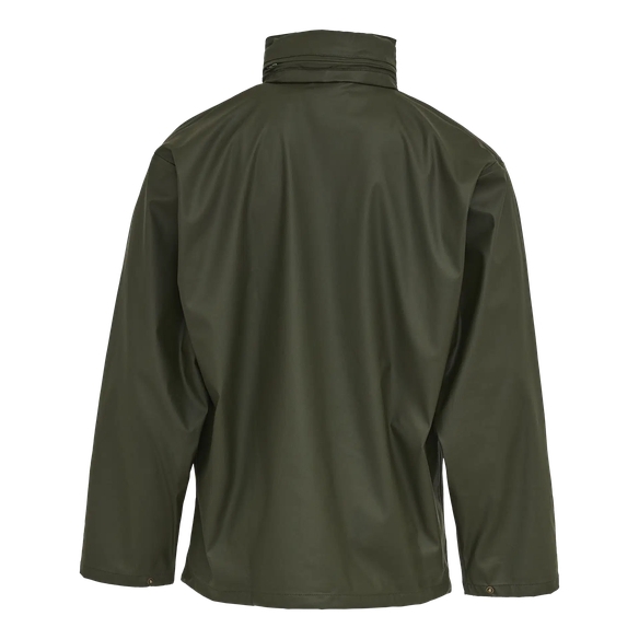 ELKA-Workwear, Rainwear-Wetter-Schutz, PU-Workwear, Regen-Jacke, Dry Zone, oliv