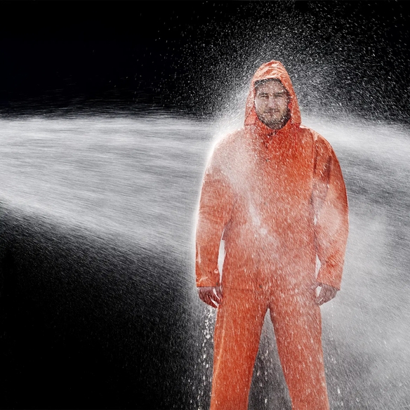 ELKA-Workwear, Rainwear-Wetter-Schutz, PU-Workwear, Regen-Jacke, Dry Zone, orange