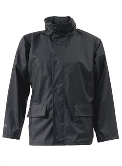 ELKA-Workwear, Rainwear-Wetter-Schutz, PU-Workwear, Regen-Jacke, Dry Zone, schwarz