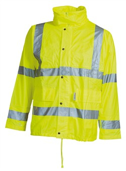 ELKA-Warnschutz, PU- Warn-/Wetter-Schutz-Jacke Dry Zone, warngelb