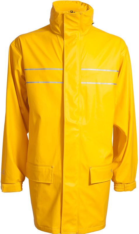 ELKA-Workwear, Rainwear-Wetter-Schutz, PU-Workwear, Regen-Jacke,  D-LUX, DRY ZONE, 190g/m, gelb
