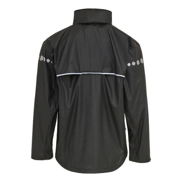 ELKA-Workwear, Rainwear-Wetter-Schutz, PU-Workwear, Regen-Jacke, DRY ZONE, 190g/m², schwarz