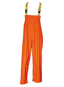 ELKA-Workwear, Rainwear-Wetter-Schutz, PU-Workwear, Regen-Latzhose, Dry Zone, orange