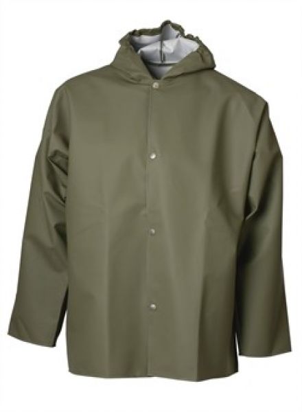 ELKA-Workwear, Rainwear-Wetter-Schutz, PVC-Regen-Jacke, 320g/m, oliv