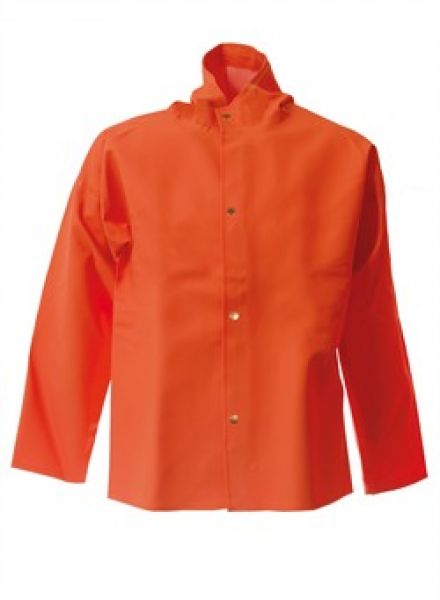 ELKA-Workwear, Rainwear-Wetter-Schutz, PVC-Regen-Jacke, PVC LIGHT, 320g/m, orange