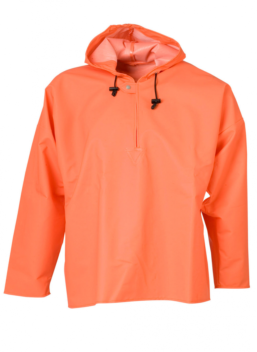 ELKA-Workwear, Rainwear-Wetter-Schutz, Regen-SchlupFELDTMANN-Workwear, Jacke, PVC LIGHT, 320g/m², orange