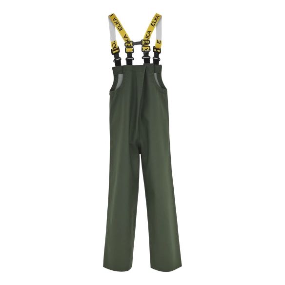 ELKA-Workwear, Rainwear-Wetter-Schutz, Regen-Latzhose, PVC LIGHT, 320g/m², oliv