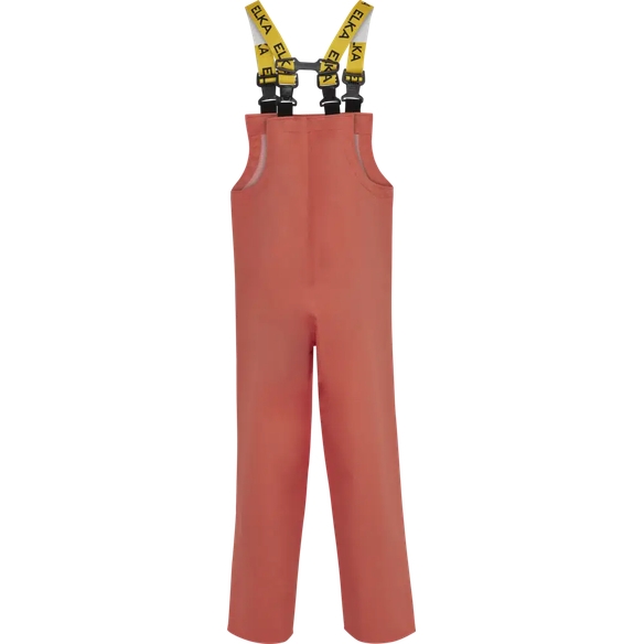 ELKA-Workwear, Rainwear-Wetter-Schutz, Regen-Latzhose, PVC LIGHT, 320g/m², orange