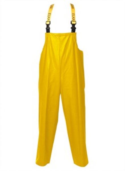 ELKA-Workwear, Rainwear-Wetter-Schutz, Regen-Latzhose, PVC LIGHT, 320g/m, gelb