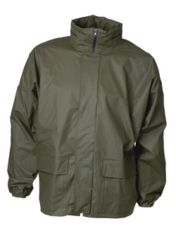 ELKA-Workwear, Rainwear-Wetter-Schutz, PU-Workwear, Regen-Jacke, Xtreme mit Reißverschluss, oliv