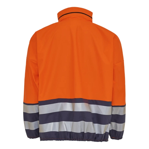 ELKA-Warnschutz, Warn-Jacke mit Reißverschluss, warnorange/marine