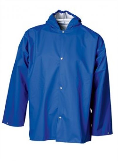 ELKA-Workwear, Rainwear-Wetter-Schutz, PU-Workwear, Regen-Jacke, Xtreme mit Druckknpfe, cobalt