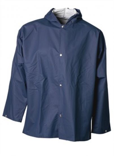 ELKA-Workwear, Rainwear-Wetter-Schutz, PU-Workwear, Regen-Jacke, Xtreme mit Druckknpfe, marine