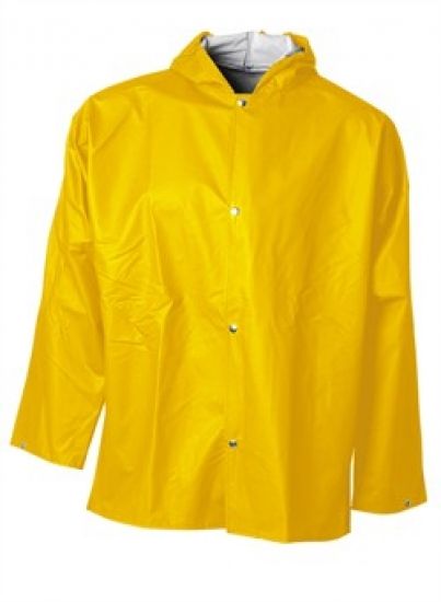 ELKA-Workwear, Rainwear-Wetter-Schutz, PU-Workwear, Regen-Jacke, Xtreme mit Druckknpfe, gelb