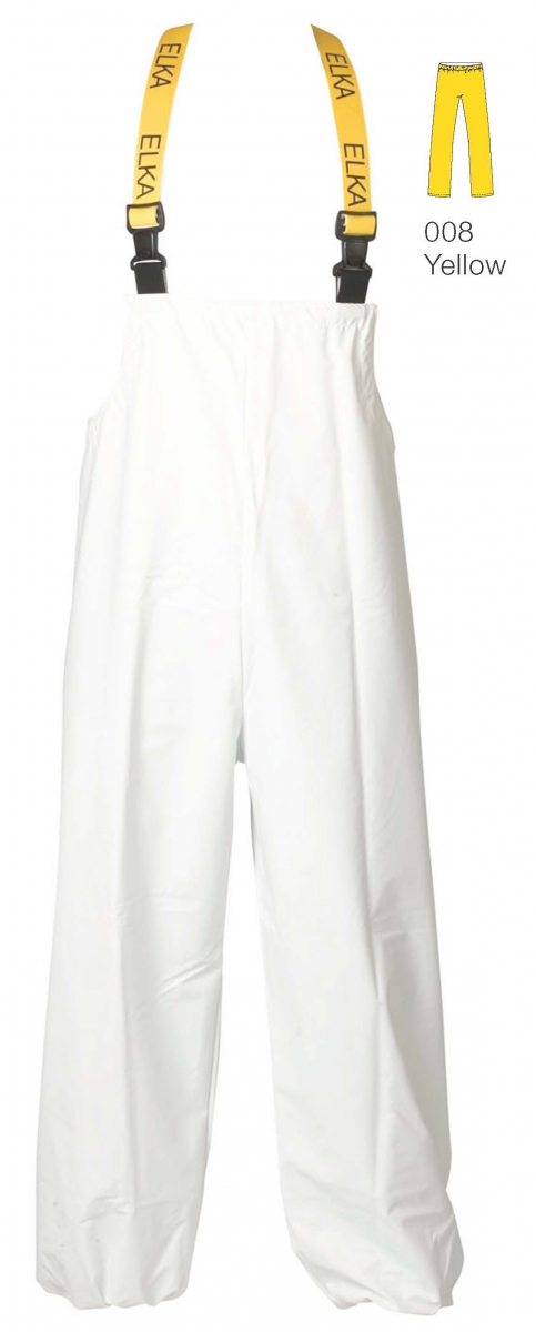ELKA-Workwear, Rainwear-Wetter-Schutz, PU-Workwear, Regen-Latzhose, Cleaning, 240g/m², gelb