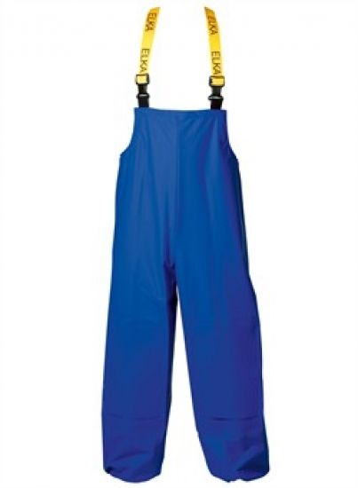 ELKA-Workwear, Rainwear-Wetter-Schutz, PU-Workwear, Regen-Latzhose, Cleaning mit Knieverstrkung, cobalt