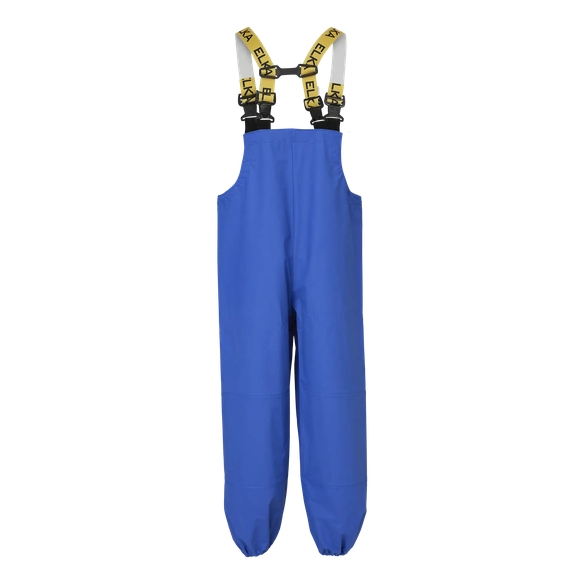 ELKA-Workwear, Rainwear-Wetter-Schutz, PU-Workwear, Regen-Latzhose, Cleaning mit Knieverstärkung, cobalt