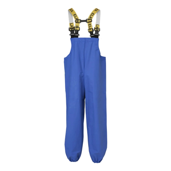 ELKA-Workwear, Rainwear-Wetter-Schutz, PU-Workwear, Regen-Latzhose, Cleaning, mit Knietasche für Polster, cobalt