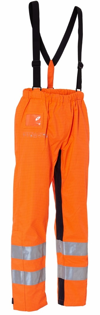 ELKA-Warnschutz, Multinorm Bundhose, ANTIFLAME-ANTISTATIC, warnorange