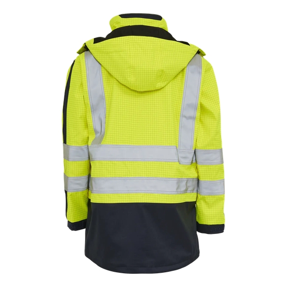 ELKA-Warnschutz, Multinorm-Parka mit Störlichtbogen, ANTIFLAME-ANTISTATIC, gelb