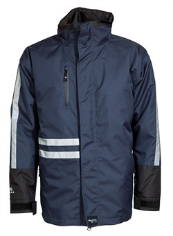 ELKA-Workwear, Rainwear-Wetter-Schutz, Regen-Jacke, m. herausnehmbarem Futter, marine/schwarz