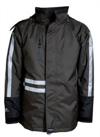 ELKA-Workwear, Rainwear-Wetter-Schutz, Regen-Jacke, mit herausnehmbarem Futter, grau/schwarz