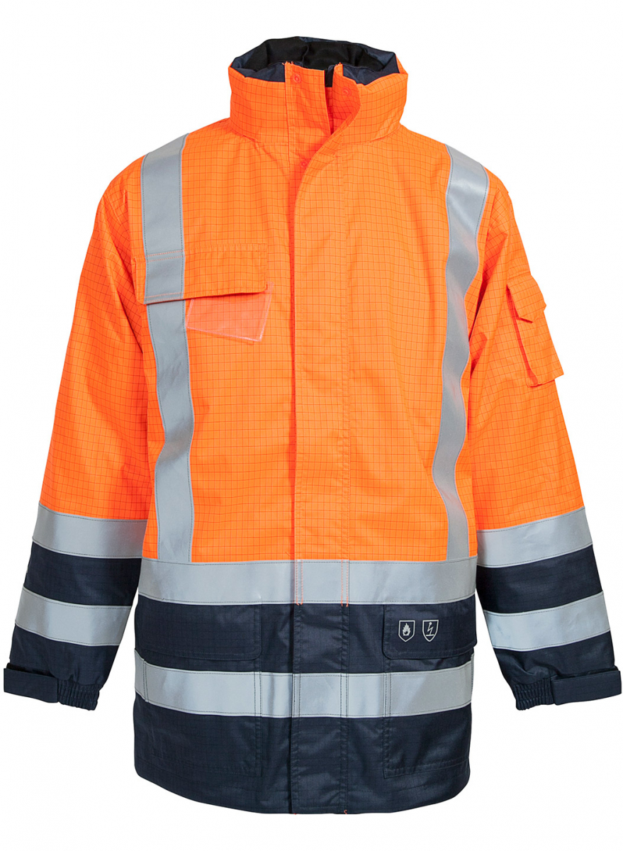 ELKA-Warnschutz, Jacke, SECURE TECH MULTINORM, warnorange/marine