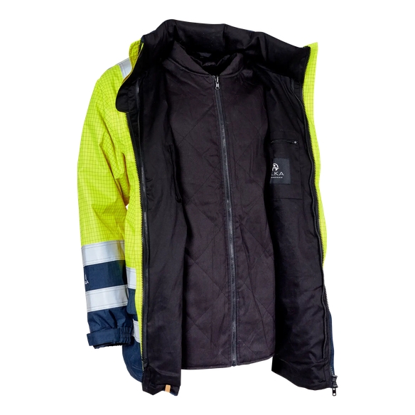 ELKA-Warnschutz, Jacke, SECURE TECH MULTINORM, warngelb/marine